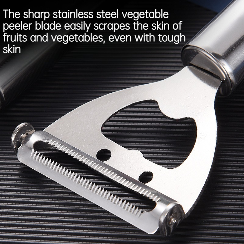 Stainless Steel 2‑in‑1 PeelerM - Kitchen Gadgets Built In ulasan dan harga