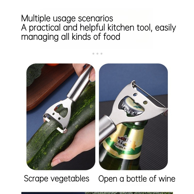 Stainless Steel 2‑in‑1 PeelerM - Kitchen Gadgets Built In ulasan dan harga