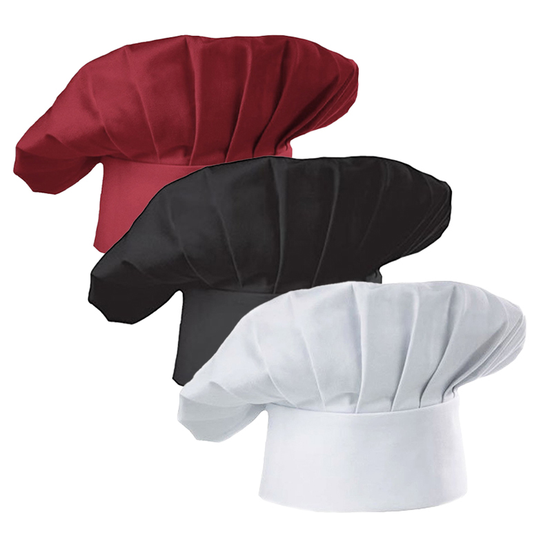 3pcs High22cm Cook Hat White C - Kitchen Gadgets You Need ulasan dan harga