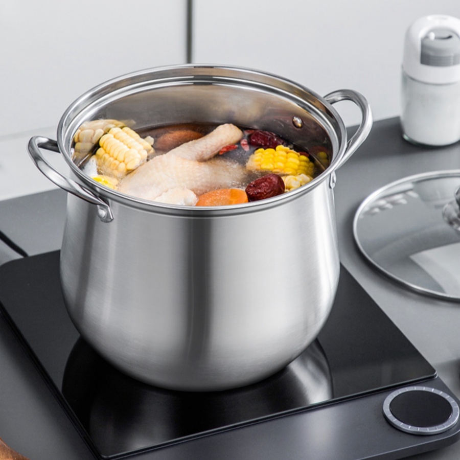 1pc Large Stainless Steel Stoc - Kitchen Gadgets Essential ulasan dan harga
