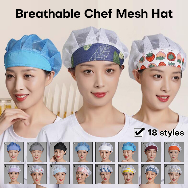 Men Women Chef Hat Dustproof C - Kitchen Gadgets You Need ulasan dan harga