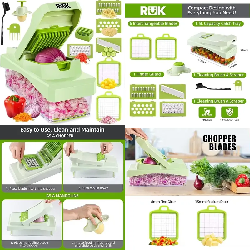 Veggie Chopper with Container, - Kitchen Gadgets Essential ulasan dan harga