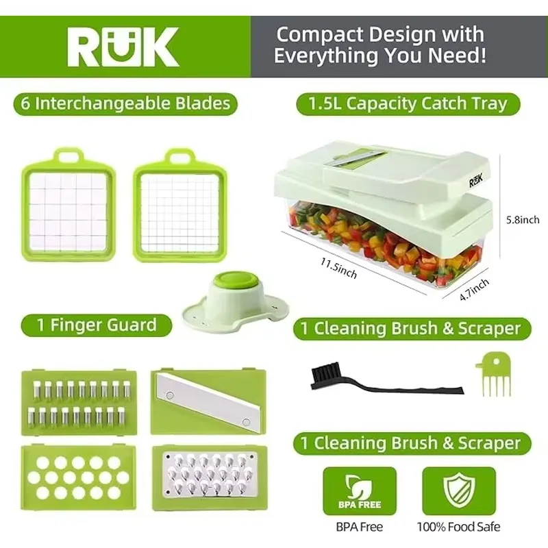 Veggie Chopper with Container, - Kitchen Gadgets Essential ulasan dan harga
