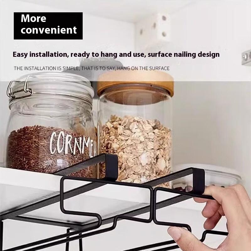 No Drilling Metal Wine Glass H - Kitchen Gadgets Cabinet ulasan dan harga