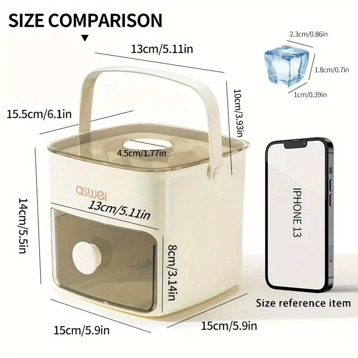 48-Cube Ice Maker with Easy-Pr - Kitchen Gadgets Essential ulasan dan harga